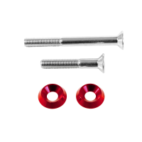 Schrauben rot Stoßdämpfer M8x75 +M8x50 +  eloxierte Aluminium Unterlegscheiben für Simson S51 SR50 S53 S70 SR80 S83