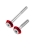Schrauben rot Stoßdämpfer M8x75 +M8x50 +  eloxierte Aluminium Unterlegscheiben für Simson S51 SR50 S53 S70 SR80 S83