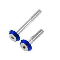 Schrauben blau Stoßdämpfer M8x75 +M8x50 +  eloxierte Aluminium Unterlegscheiben für Simson S51 SR50 S53 S70 SR80 S83