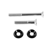 Schrauben schwarz Stoßdämpfer M8x75 +M8x50 +  eloxierte Aluminium Unterlegscheiben für Simson S51 SR50 S53 S70 SR80 S83
