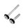 Schrauben schwarz Stoßdämpfer M8x75 +M8x50 +  eloxierte Aluminium Unterlegscheiben für Simson S51 SR50 S53 S70 SR80 S83