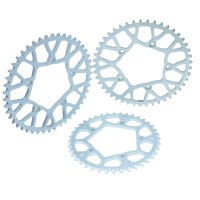 Hinteres Stahl Kettenrad Kettenritzel 46Z für MX Cross Racing für Simson S51 S50 S70 S85 S53M Zahnkranz Ritzel Kette geschraubt 46 Zähne