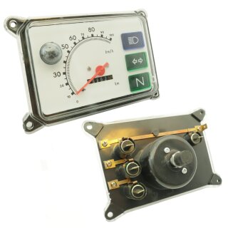 Tachometer weiß 100km/h für Simson SR50 SR80 Kombiinstrument Tacho 100er