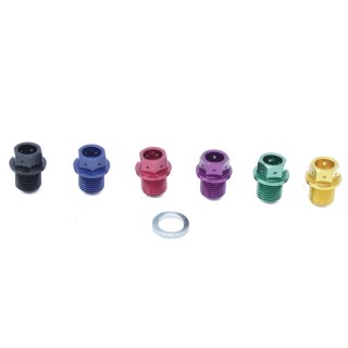 Alu CNC Tuning Ölablasschraube + Dichtring eloxiert für Simson S51 S70 SR50 SR80 KR51-2 Schwalbe S53 S83 SD50 MS50