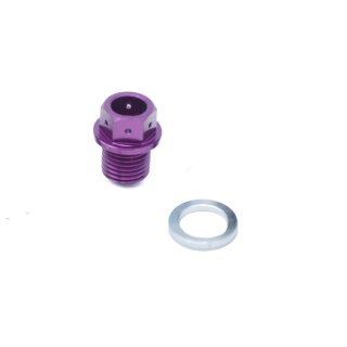 Alu CNC Tuning Ölablasschraube + Dichtring lila eloxiert für Simson S51 S70 SR50 SR80 KR51-2 Schwalbe S53 S83 SD50 MS50