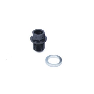 Alu CNC Tuning Ölablasschraube + Dichtring schwarz eloxiert für Simson S51 S70 SR50 SR80 KR51-2 Schwalbe S53 S83 SD50 MS50