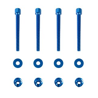 Aluminium ISK Schraubensatz eloxiert Schutzblech dunkelblau vorn für Simson S51 SR50 S53 S70 SR80 S83
