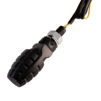 Paar Miniblinker LED 12V Granate Grenade für Simson S51 S50 S70 S53 MZ ETZ 125 150 250 schwarz