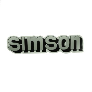 Aufkleber Logo Emblem für Simson S51 S50 S60 S70 Schriftzug Tank silber Kleber