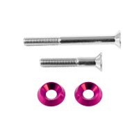 Schrauben pink / rosa Stoßdämpfer M8x75 +M8x50 +  eloxierte Aluminium Unterlegscheiben für Simson S51 SR50 S53 S70 SR80 S83 Federbeine