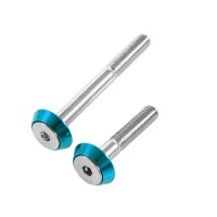 Schrauben türkis Stoßdämpfer M8x75 +M8x50 +  eloxierte Aluminium Unterlegscheiben Türkis für Simson S51 SR50 S53 S70 SR80 S83 Federbeine