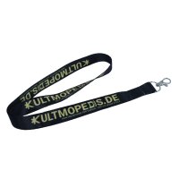 KultMopeds.de Schlüsselband schwarz für Simson...