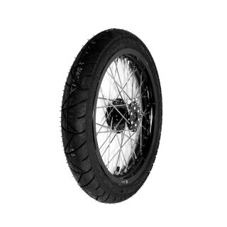 Komplettrad Scheibenbremse 1,85x16 für Simson S51 S50 S53 S70 S83 schwarz Heidenau K55 Reifen Speichen VA XL