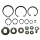 Set Sicherungsringe Motor Getriebe für Simson S51 S70 S53 SR80 KR51 Schwalbe SR50 SD50 M541 M741 M531 Sprengringe Kleinteile