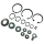 Set Sicherungsringe Motor Getriebe für Simson S51 S70 S53 SR80 KR51 Schwalbe SR50 SD50 M541 M741 M531 Sprengringe Kleinteile