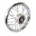 Speichenrad komplett mit verchromter 2,15x16 Felge Rainbow Speichen für Simson S51 S50 S70 S53 KR51 Schwalbe Spatz Star Sperber Duo Farbwechel, Regenbogenfarben