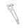 ZT Tuning CNC Bremshebel hinten Silber mit ABE für Simson S50 S51 S70 SR50 KR51/2 Schwalbe SR4-4 Habicht SR4-3 Sperber Duo