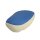 Sitzbank mit Bezug blau beige für Simson KR50, Einzelsitz, Sattel