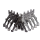 Tuning Hauptständer breiter + verlängert für Simson S51 S50 S53 S70 Kippständer silber schwarz verbreitert, breite Felgen 2,50x16 3,00x16