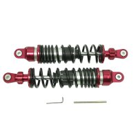 Premium Gasdruck Federbeine 400mm rot mit schwarzer Feder...