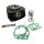Athena MTX130 Zylinder 130ccm für Simson S51 SR50 S53 SD50 KR51/2 Schwalbe Motor + Kolben & Dichtungen Vollaluminumzylinder Nikasilbeschichtet
