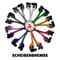 CNC Handhebel Scheibenbremse für Simson S50 S51 S70 S83 S53 SR50 SR80 KR51/2 Schwalbe eloxiert gold mit ABE Bremshebel Kupplungshebel