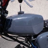 B-Ware Lackset Büffeltank + Seitendeckel anthrazit grau für Simson S51 S50 S70 Kraftstoffbehälter Hochtank Tank