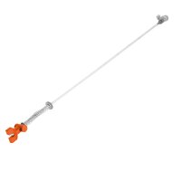 Tuning Bremsstange mit Kugelkopf + orange eloxierter Stellmutter für Simson S51 S53 S50 S60 S70 485mm