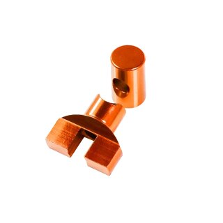 Eloxierte Tuning Verstellschraube orange für Simson S51 S50 KR51 Schwalbe SR50 S53 Star Sperber Habicht Stellmutter Bremse Bremsgestänge Bremsstange