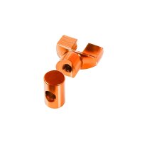 Eloxierte Tuning Verstellschraube orange für Simson S51 S50 KR51 Schwalbe SR50 S53 Star Sperber Habicht Stellmutter Bremse Bremsgestänge Bremsstange