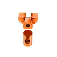 Eloxierte Tuning Verstellschraube orange für Simson S51 S50 KR51 Schwalbe SR50 S53 Star Sperber Habicht Stellmutter Bremse Bremsgestänge Bremsstange