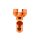 Eloxierte Tuning Verstellschraube orange für Simson S51 S50 KR51 Schwalbe SR50 S53 Star Sperber Habicht Stellmutter Bremse Bremsgestänge Bremsstange