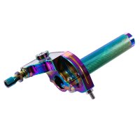 Alu CNC Schnellgasgriff Rainbow universal für Simson S51, S50, S53 S83 Rennsport für DDR Berliner, Mikuni, andere Vergaser Cross Motorcross Tuning Enduro