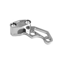 CNC Halter Bremsschlauch Silber eloxiert für Simson...