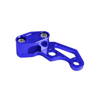 CNC Halter Bremsschlauch Blau eloxiert für Simson S51 S70 S50 S53 S83 Enduro SR50 SD50 MS50 Sperber Scheibenbremse Bremsleitung
