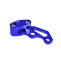 CNC Halter Bremsschlauch Blau eloxiert für Simson...
