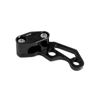 CNC Halter Bremsschlauch Schwarz eloxiert für Simson...