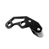 CNC Halter Bremsschlauch Schwarz eloxiert für Simson S51 S70 S50 S53 S83 Enduro SR50 SD50 MS50 Sperber Scheibenbremse Bremsleitung