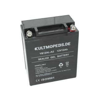 Batterie Gel Akku 12V 12Ah YB12AL-A2 BMW F650 G650 GS Aprilia Moto Yamaha XT600 BB12AL-A2