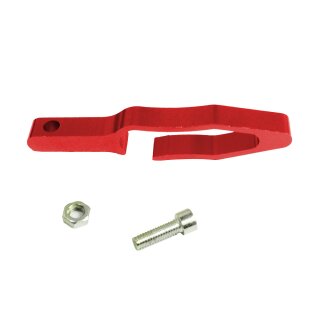 CNC Halter Bremsschlauch Rot eloxiert für Simson S51 S70 S50 S53 S83 Enduro SR50 SD50 MS50 Sperber Scheibenbremse Bremsleitung