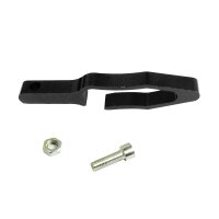 CNC Halter Bremsschlauch Schwarz eloxiert für Simson...