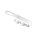 CNC Halter Bremsbowdenzug Bremsschlauch Silber eloxiert für Simson S51 S70 S50 S53 S83 Enduro SR50 SD50 MS50 Sperber Scheibenbremse Bremsleitung