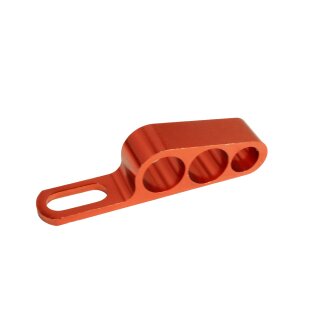 CNC Halter Bremsbowdenzug Bremsschlauch Orange eloxiert für Simson S51 S70 S50 S53 S83 Enduro SR50 SD50 MS50 Sperber Scheibenbremse Bremsleitung