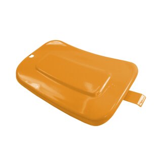 Batteriefach Saharabraun RAL1007 lackiert, Deckel Knieblech für Simson KR51 Schwalbe Batterie Gel 6V 12V