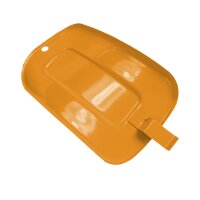 Batteriefach Saharabraun RAL1007 lackiert, Deckel Knieblech für Simson KR51 Schwalbe Batterie Gel 6V 12V