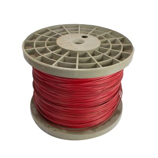 1m original DDR KWO Kabel Fahrzeugleitung 0,75mm² rot für Simson KR51 Schwalbe S50 S51 S70 Spatz Star Sperber Habicht Duo MZ RT125 ES TS ETZ 125 150 175 250