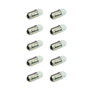 10 Glühlampen Birnen Lampen 6V 2W für Simson S50 S51 SR50 S70 KR51 Schwalbe Star Sperber Duo MZ TS125 TS150 TS250 ES125 ES150 ES175 Troll NSU Lux May Super