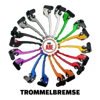 CNC Handhebel Trommelbremse für Simson S50 S51 S70 S83 S53 SR50 SR80 KR51/2 Schwalbe mit ABE Bremshebel Kupplungshebel eloxiert