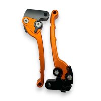 CNC Handhebel Trommelbremse orange eloxiert für...