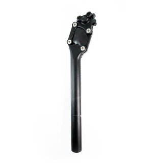 Contec SP-060 Slim Sattelstange Parallelogramm Sattelstütze Ø 27,2mm, 400mm schwarz gefedert gedämpft Comfort Fahrradsattel E-Bike Fahrer 70-85kg